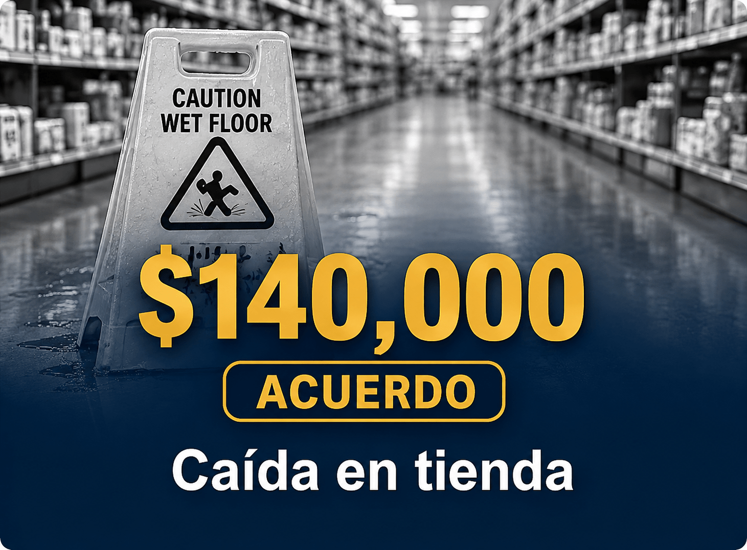 $140,000 acuerdo por caída en tienda